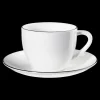 ASA Selection cappuccinotasse mit unterteller, ligne noire