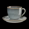 ASA Selection cappuccinotasse mit unterteller, denim