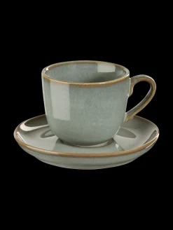 ASA Selection cappuccinotasse mit unterteller, eucalyptus
