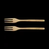 ASA Selection 2er set gabeln, natur