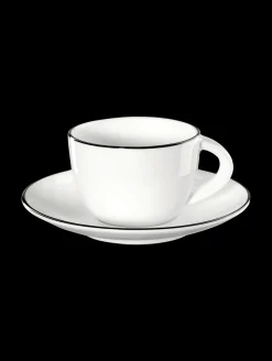 ASA Selection espressotasse mit unterteller, ligne noire