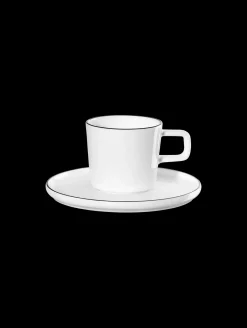 ASA Selection espressotasse mit unterteller, ligne noire