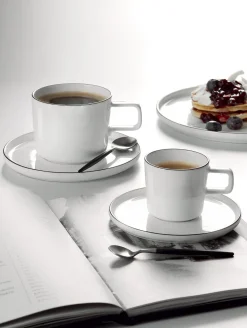 ASA Selection espressotasse mit unterteller, ligne noire