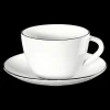 ASA Selection kaffeetasse mit unterteller, ligne noire