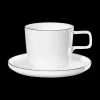 ASA Selection kaffeetasse mit unterteller, ligne noire