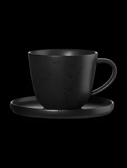 ASA Selection kaffeetasse mit unterteller, kuro