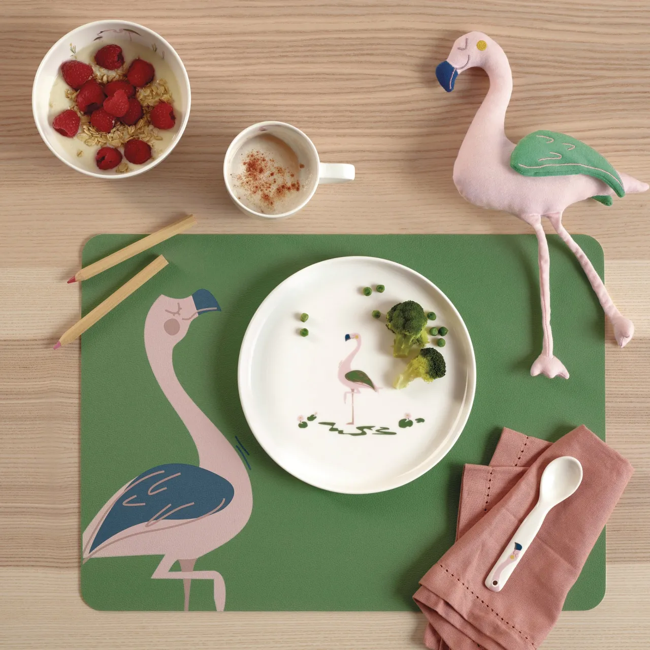 ASA Selection kindertischset, fiona flamingo