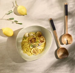 ASA Selection salatbesteck mit schwarzem nylongriff