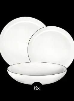 ASA Selection starterset à table ligne noire 18-teilig