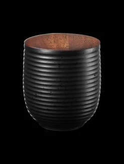 ASA Selection teedose, black mit holzdeckel