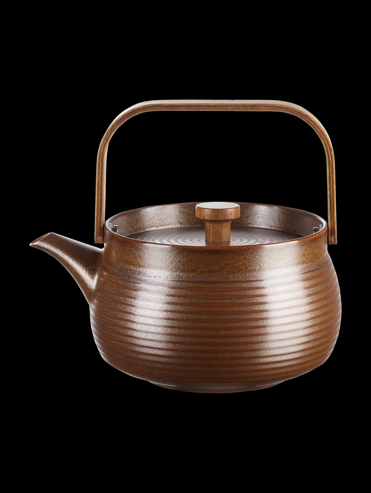 ASA Selection teekanne mit Holzgriff, brown