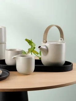 ASA Selection teekanne mit hellem holzgriff, tofu