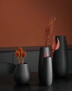 ASA Selection vase, black iron