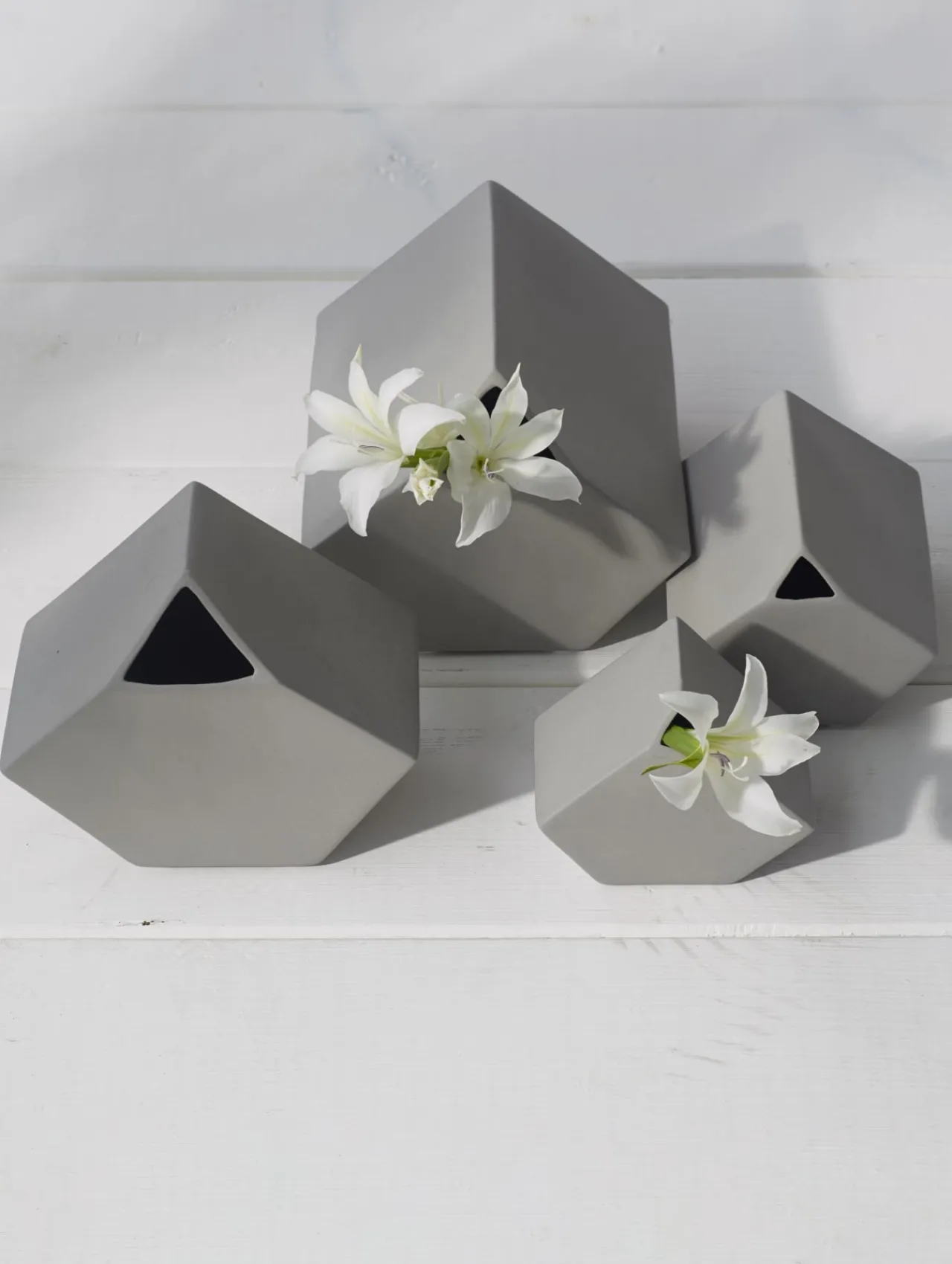 ASA Selection vase eckig, cement